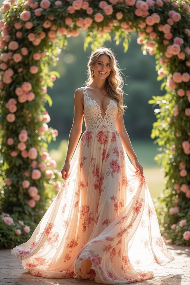 romantic floral wrap elegance