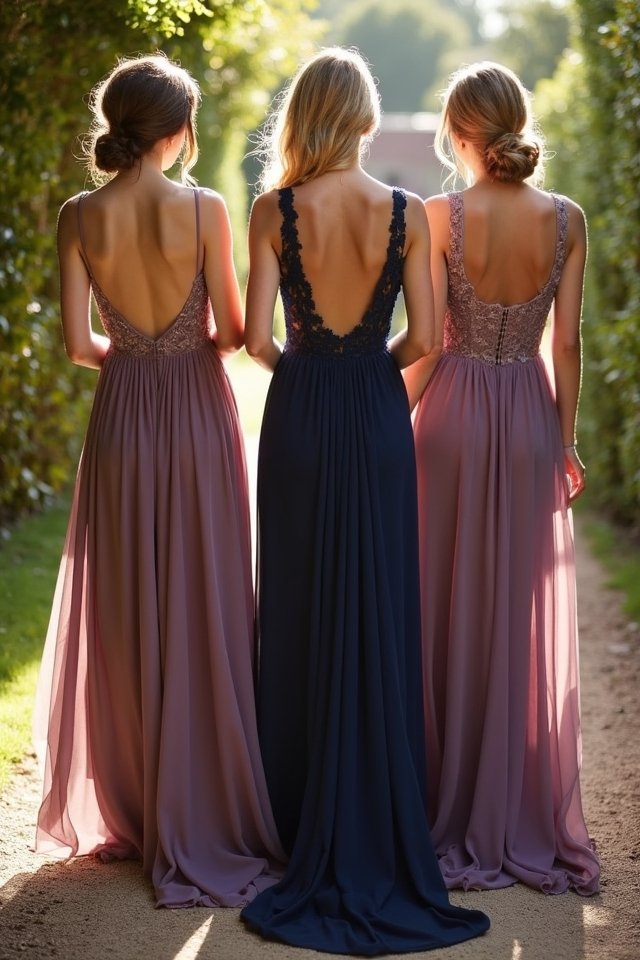 romantic flowing chiffon dress
