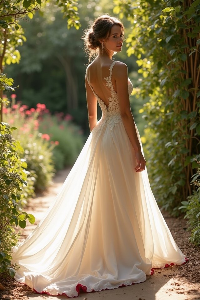 romantic flowing dress highlights