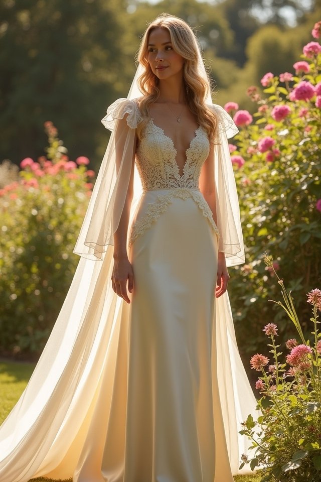 romantic flutter sleeve elegance