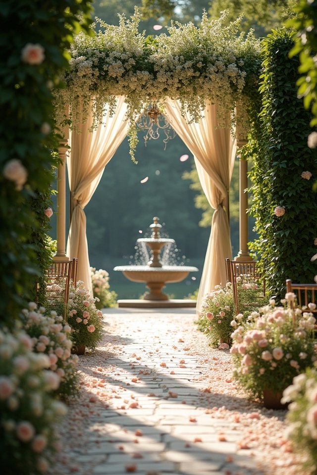 romantic garden wedding magic