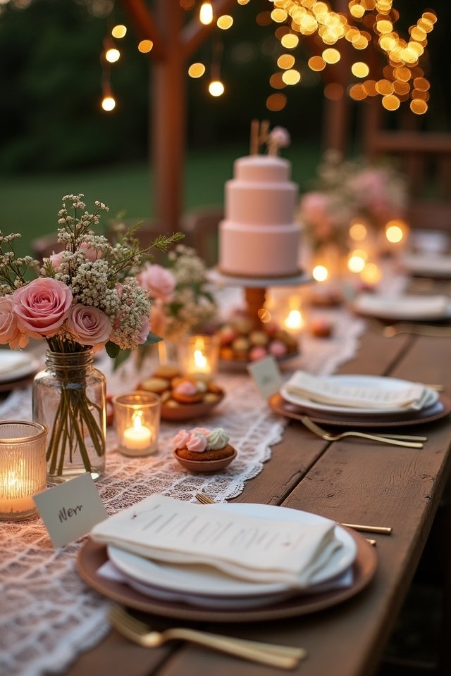 romantic gourmet wedding menu
