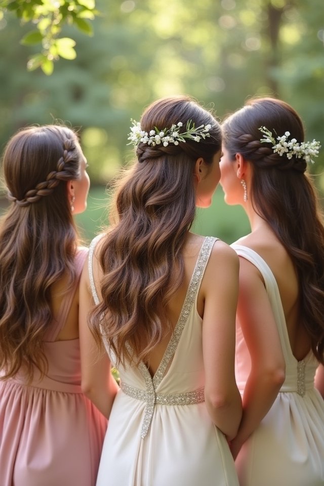romantic half up hairstyle elegance