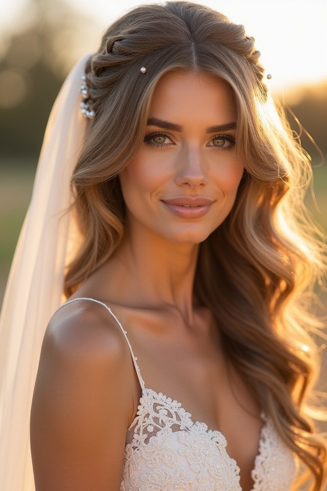 romantic half up hairstyles enchanting