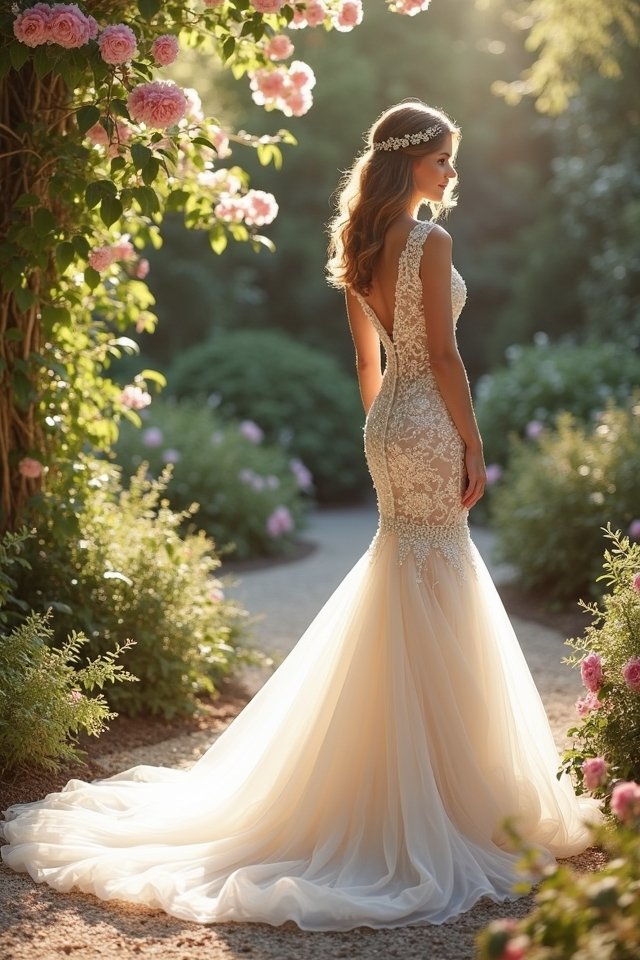 romantic hourglass mermaid gown