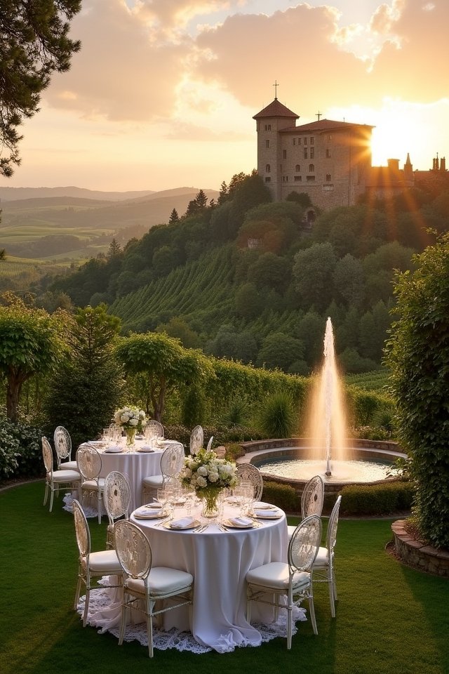 romantic italian castle wedding