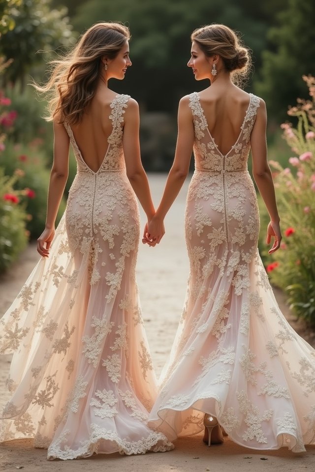 romantic lace with sparkle