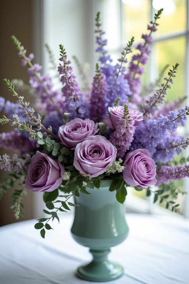 romantic lavender sage arrangement