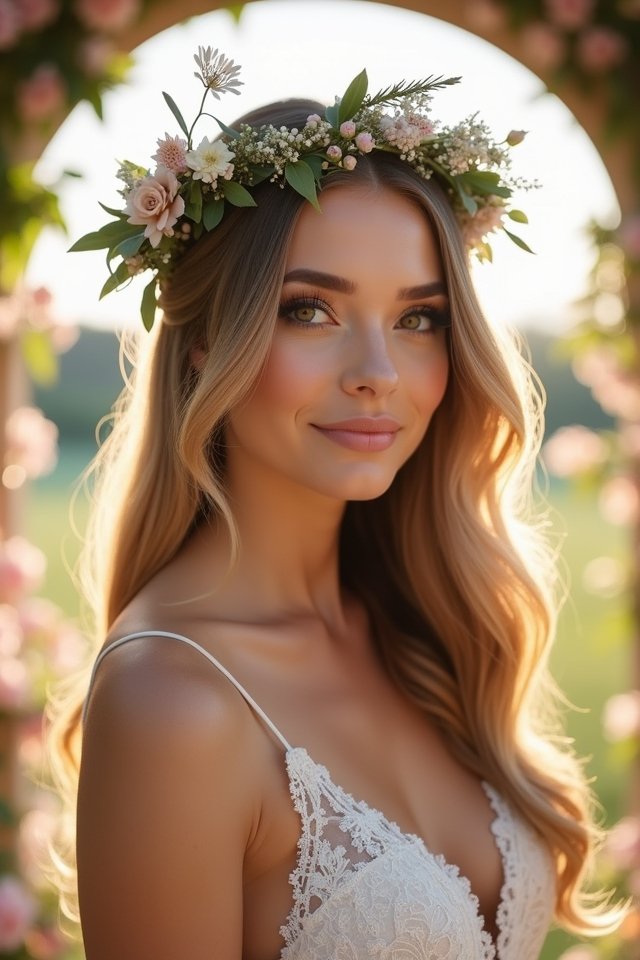 romantic loose braided crown