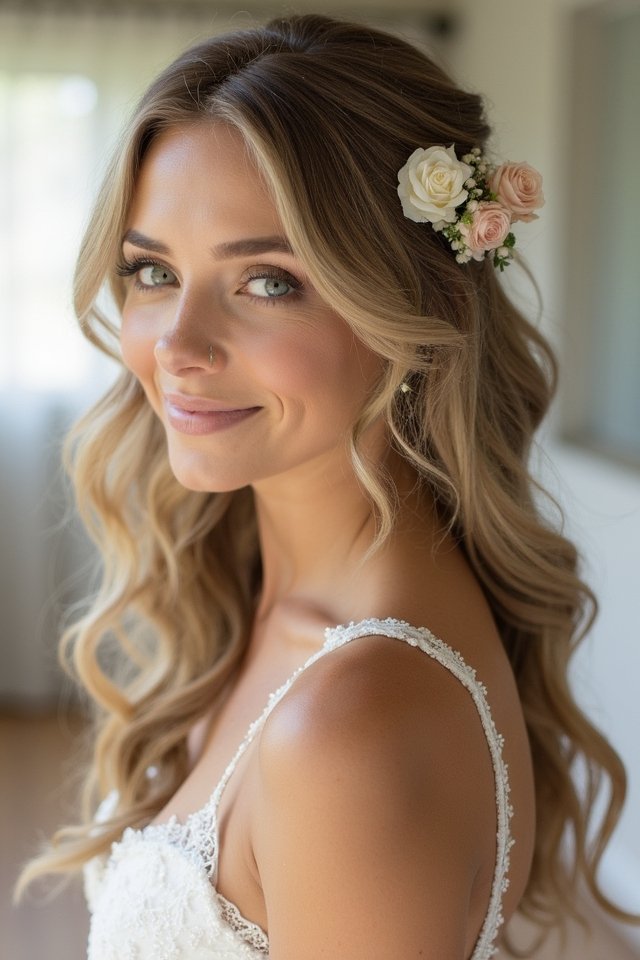 romantic loose waves hairstyle