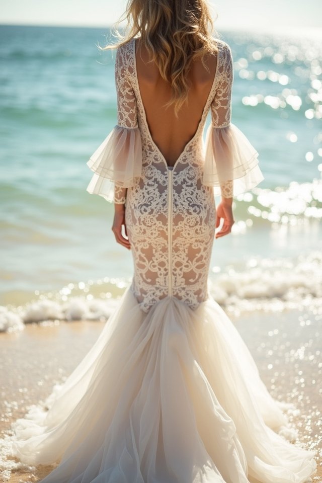 romantic ruffle sleeve elegance