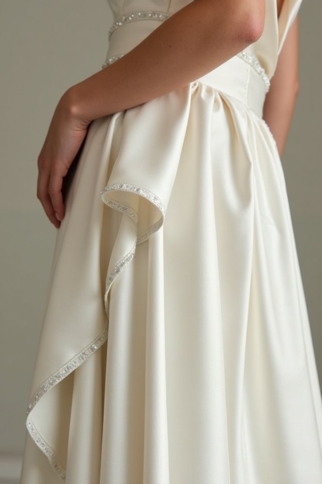 romantic satin dress elegance
