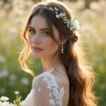 romantic simple bride hairstyles