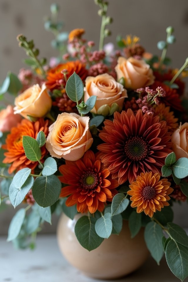 romantic soft floral arrangements