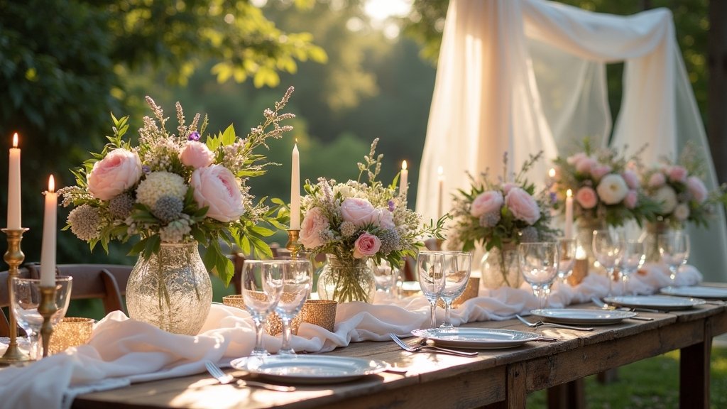 romantic summer wedding colors