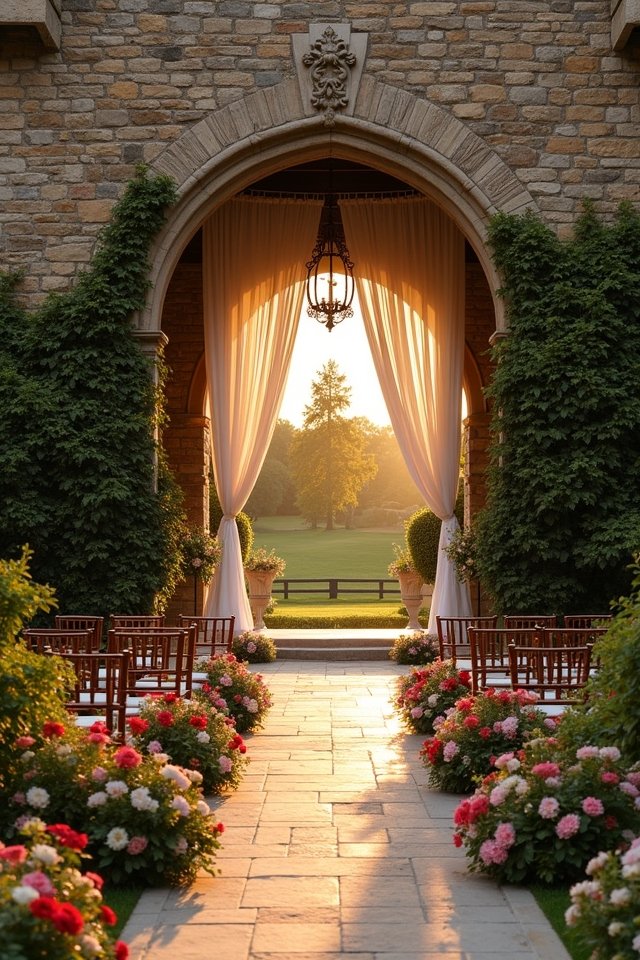 romantic tudor castle wedding