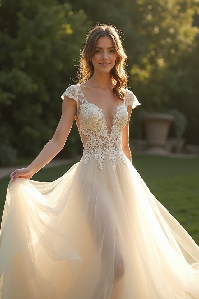 romantic tulle dress elegance