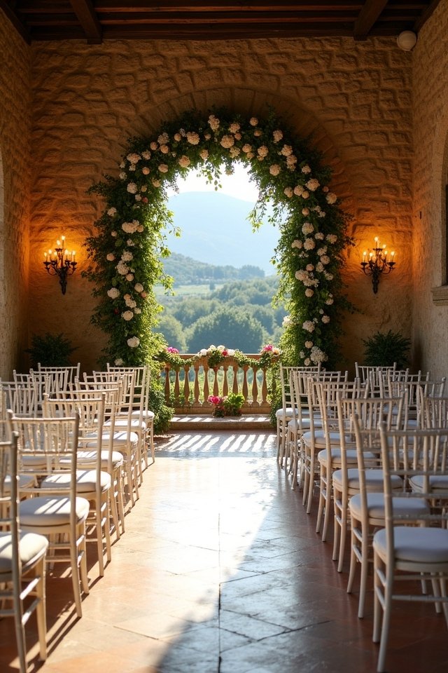romantic tuscan castle wedding