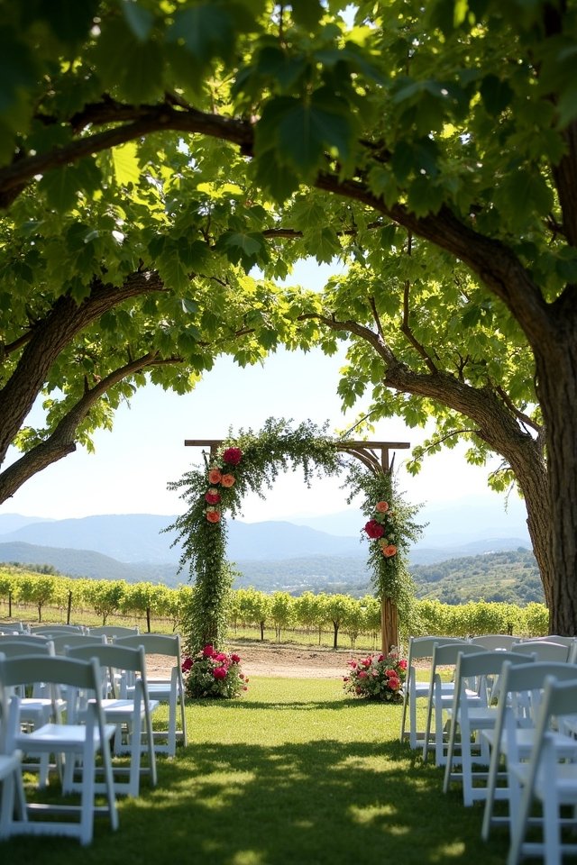 romantic vineyard wedding experience