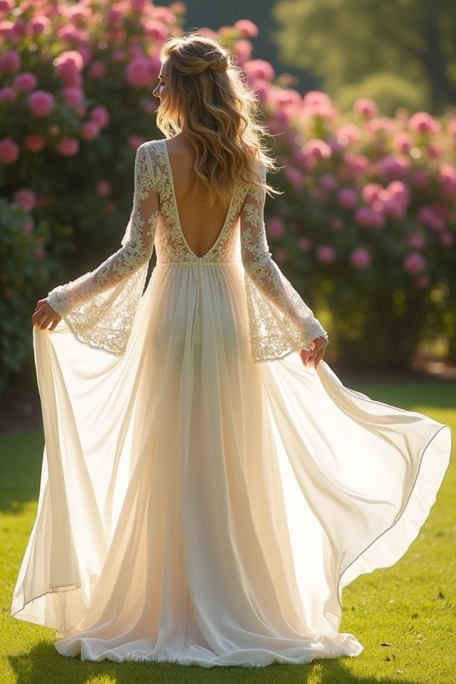 romantic vintage bell sleeves