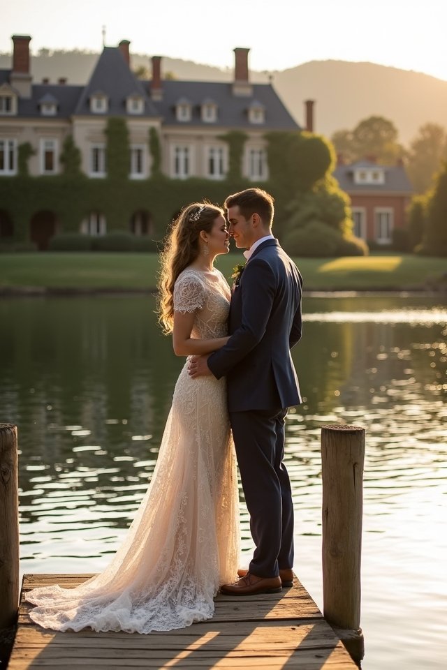 romantic water view photography