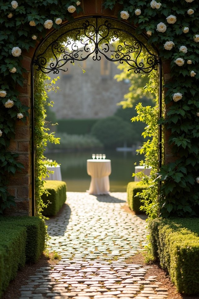 romantic wedding at castle