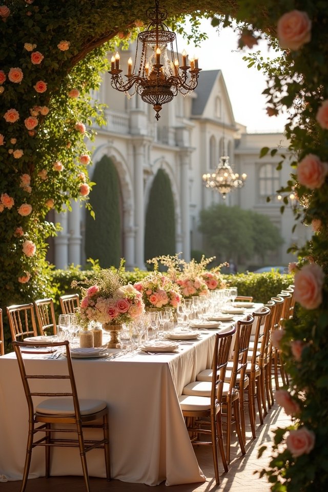romantic wedding at rosewood