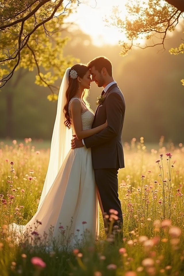 romantic wedding couple moments