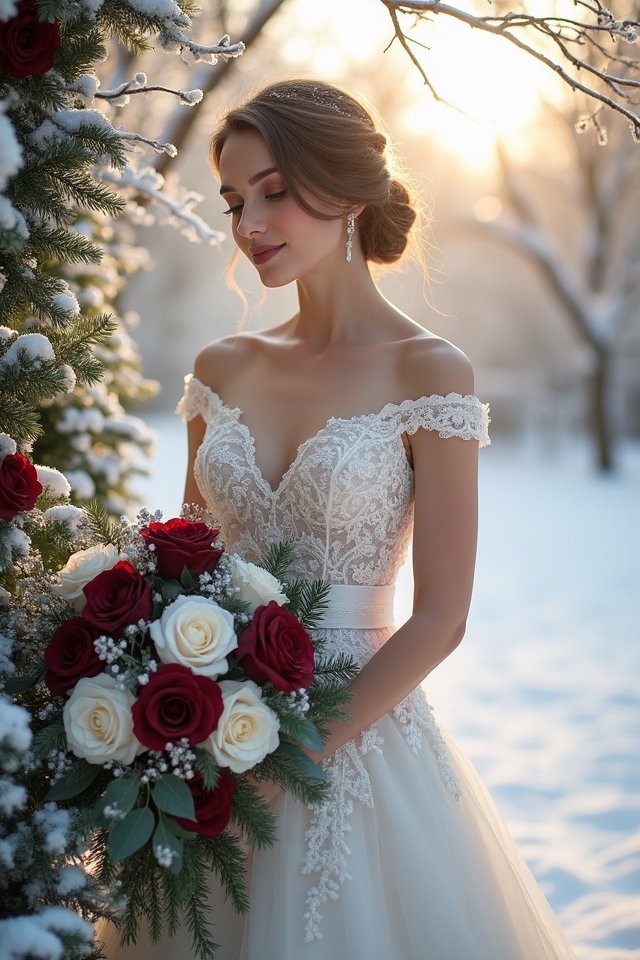 romantic winter floral elegance