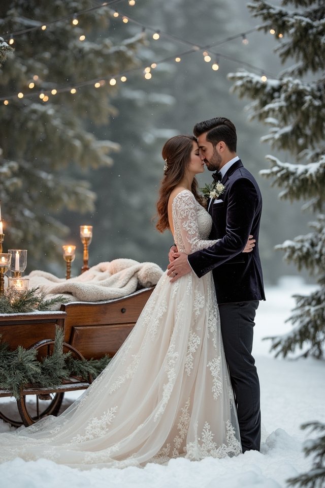 romantic winter wedding decor