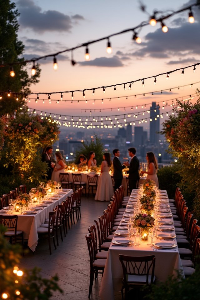 rooftop wedding urban elegance