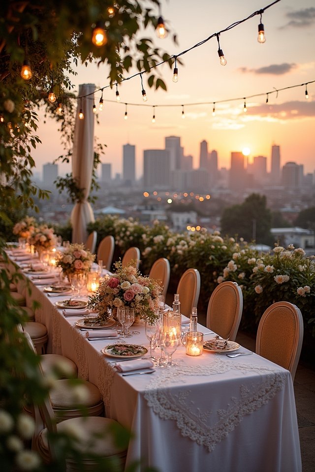 rooftop wedding urban romance