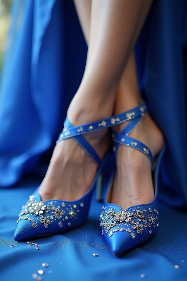 royal blue wedding heels