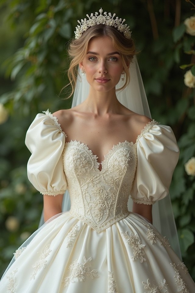 royal gown with elegance