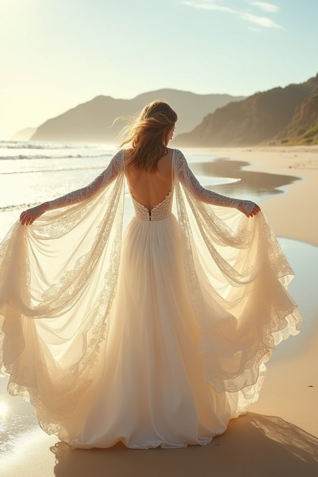 ruffled capes for weddings