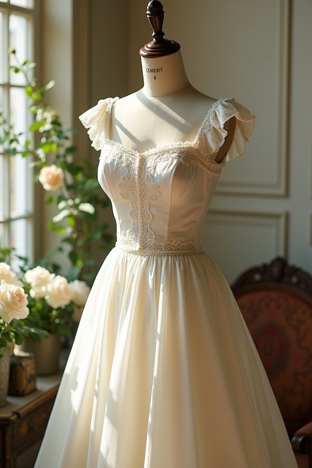 ruffled vintage wedding elegance