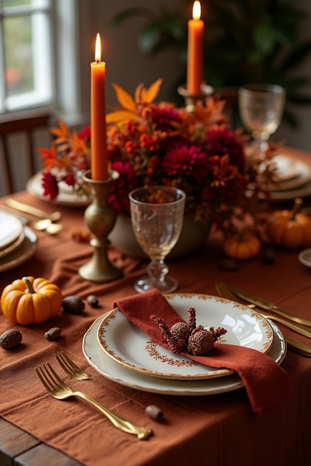 rust linens for autumn