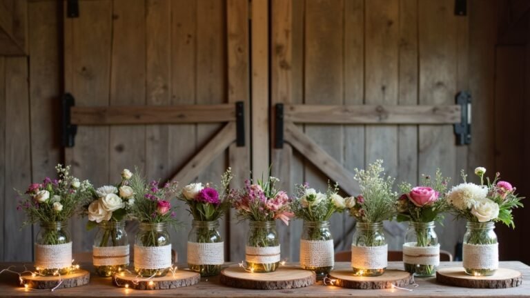 rustic barn wedding decor