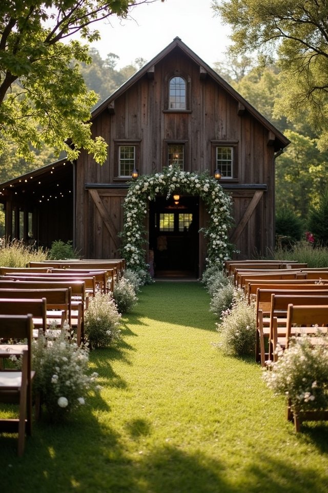 rustic barn wedding magic
