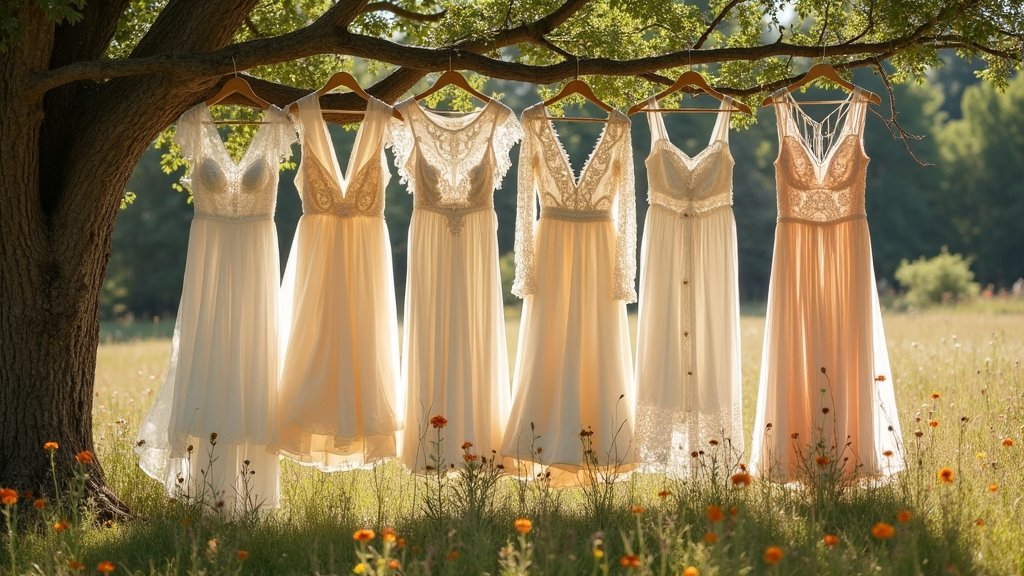 rustic boho wedding dresses