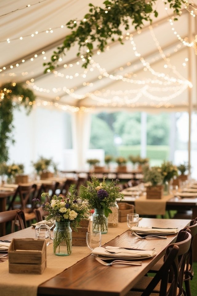 rustic charm enhances weddings