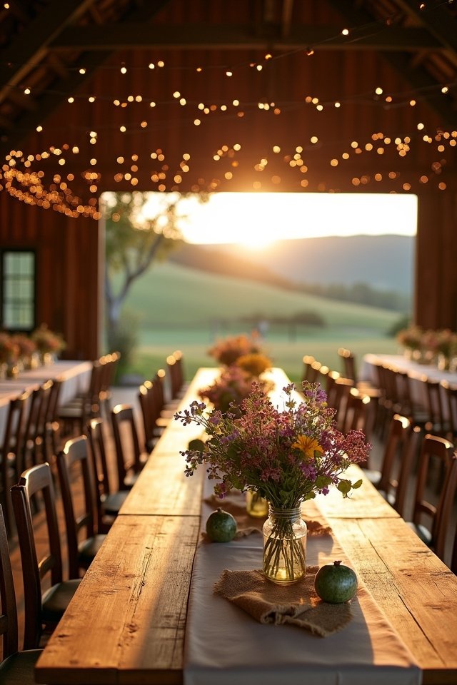 rustic charm with romance
