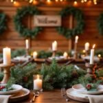 rustic christmas wedding decor