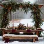 rustic cozy winter wedding