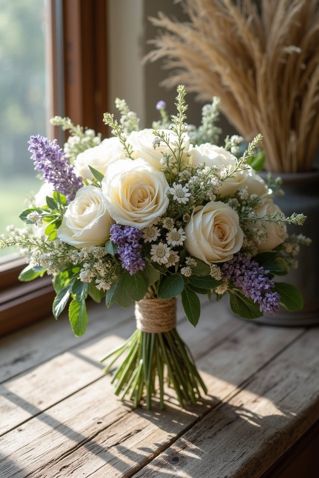 rustic dried flower bouquets