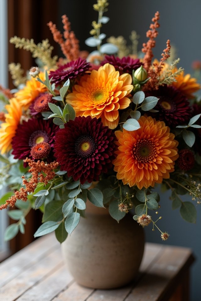 rustic earthy floral palette