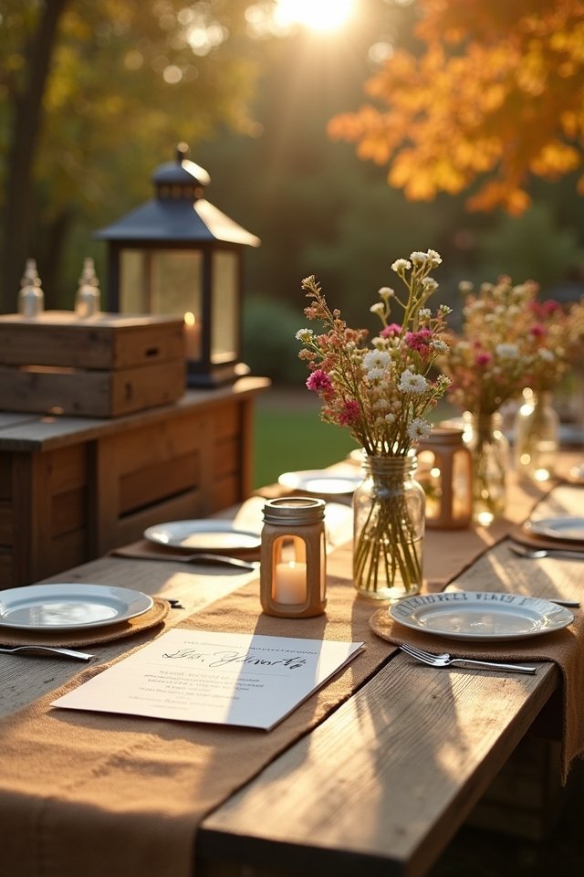 rustic eco friendly wedding invitations