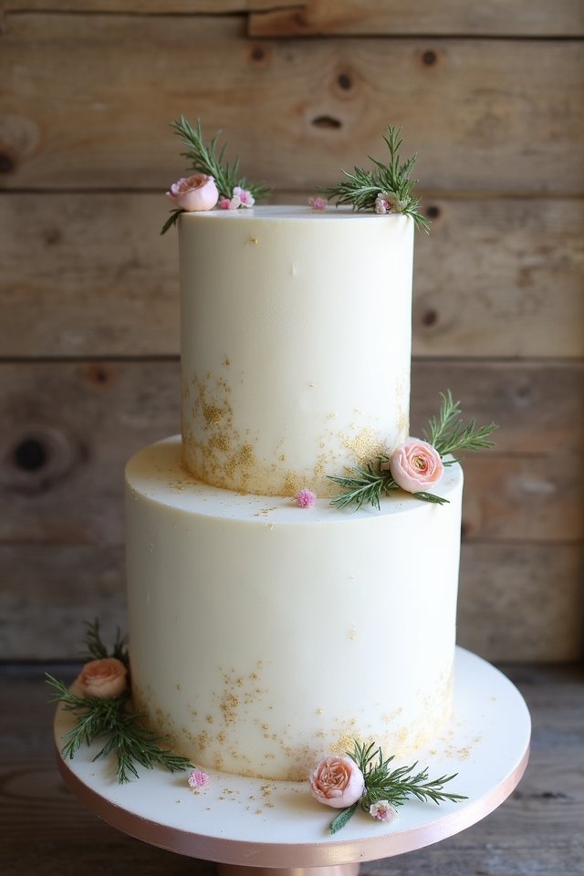 rustic elegance with buttercream