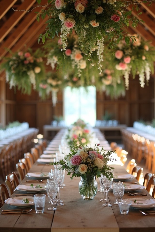 rustic elegance with flowers