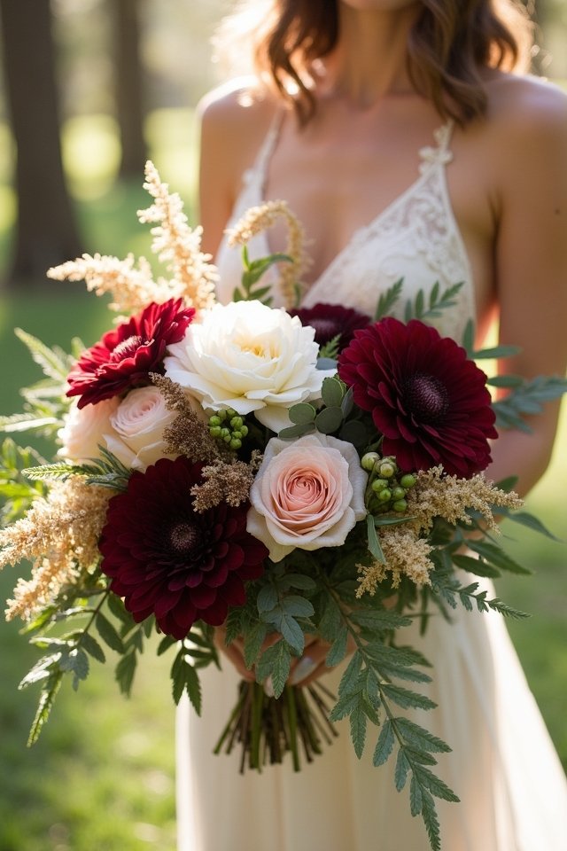 rustic elegance with greenery